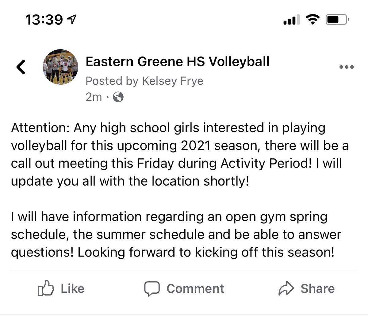 Eastern Greene Vball (@egvball) on Twitter photo 