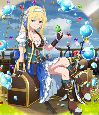 VirtualAlice_'s tweet image. Arrrrgg matey~ No one touches my chest but me  ✧(≖ ◡ ≖✿)