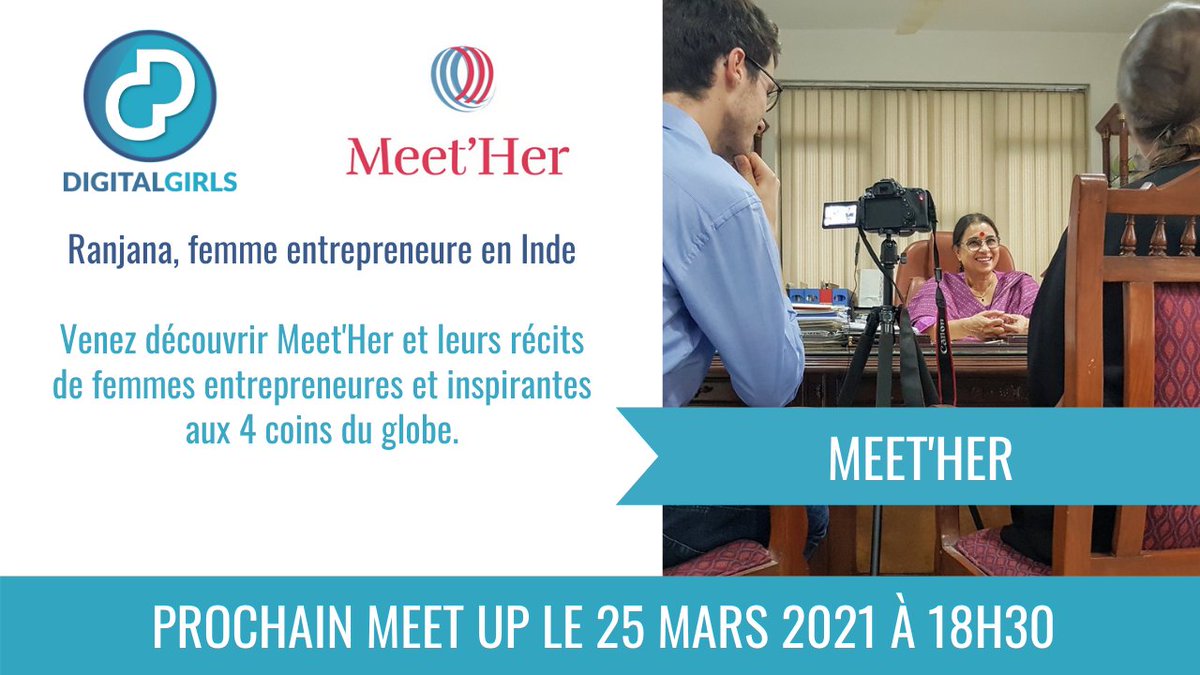 J-3 #onlinemeetup #digitalgirls 🤩

Envie de voyager à la rencontre de femmes inspirantes ? Rejoignez-nous, jeudi à 18h30 sur zoom pour écouter les récits de Yolène et Nicolas, fondateurs de l'association <a href="/MeetHerWorld/">Meet'Her</a> ☘️

📍 Informations &amp; inscriptions :  bit.ly/3aWoHIk