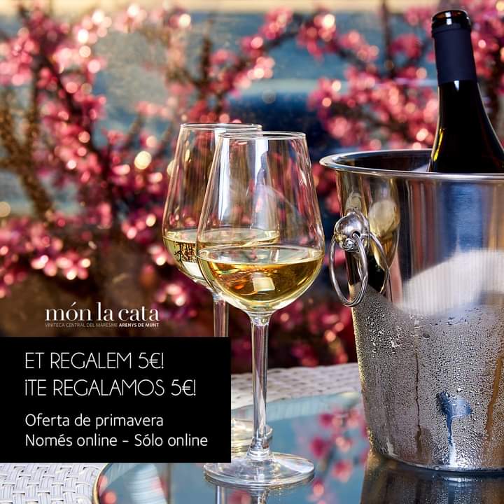 monlacata's tweet photo. 🌸 Celebrem la primavera 🌸 Per compres superiors a 50€ a la web de Món la Cata et regalem 5€ fins a final de mes, utilitzant el codi 👉🏻 PRIMAVERA 👈🏻 🥂 Txin, txin! 🥂
**
🌸 Celebramos la primavera 🌸 Por compras superiores a 50€ en la web de Món La Cata, te regalamos 5€ https://t.co/yvMaaeGsuC