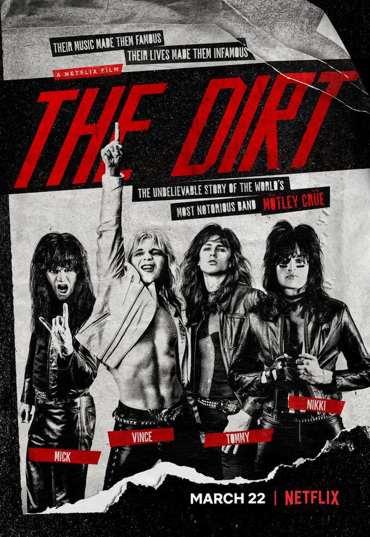 MotleyCrue's tweet photo. 2 Years Of The Dirt! - Start watching #TheDirt @netflix at 6pm PST tonight and you can follow along with special comments right here using the hashtag #2yearsofTheDirt https://t.co/oZcuNy7WHe