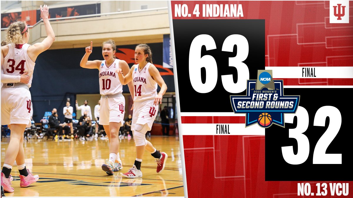 IndianaWBB's tweet photo. Moving on to the round of 32! 

#iuwbb #ncaaW https://t.co/RtwEc7xjLm