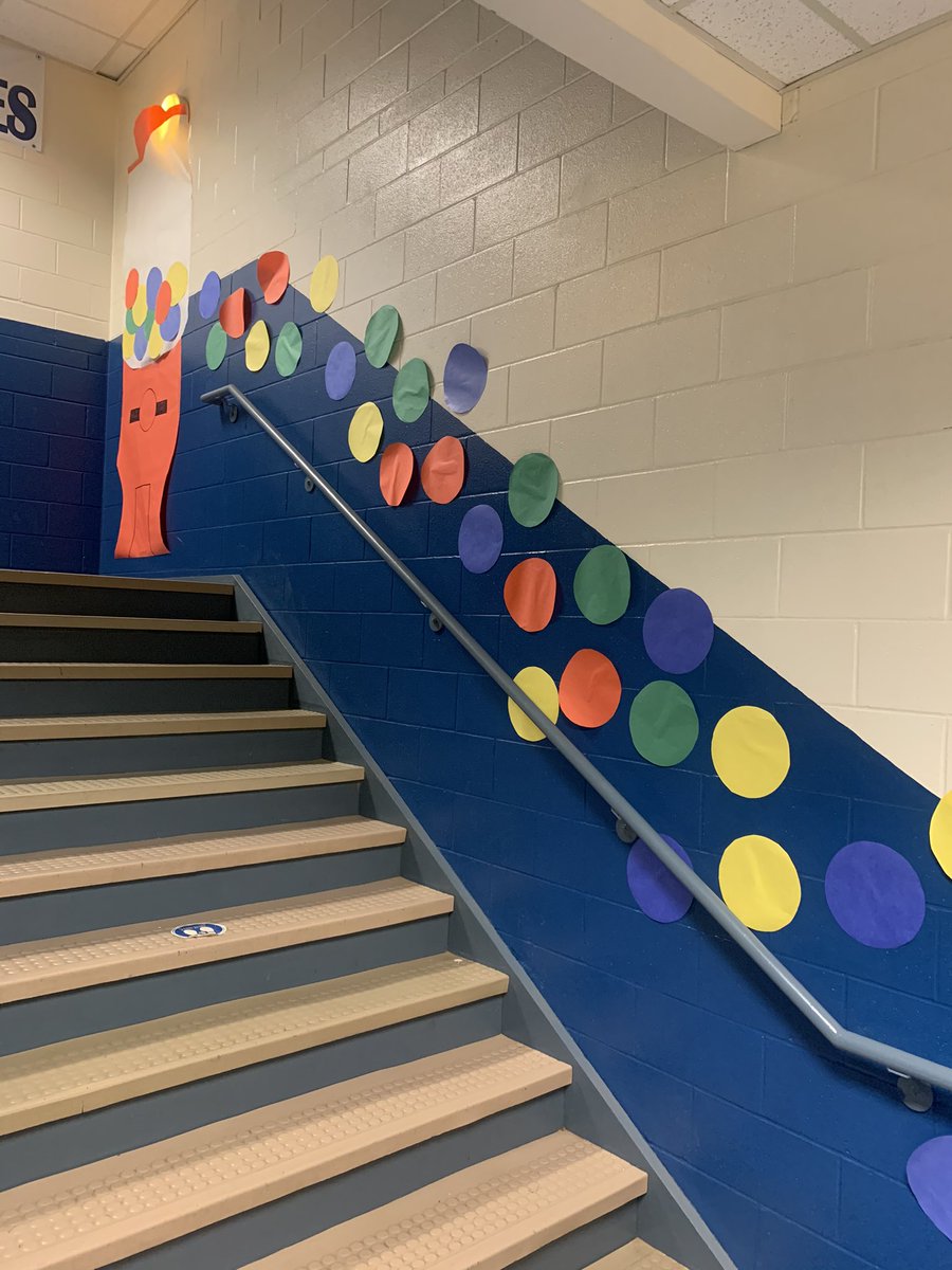 JtaPrincipal's tweet photo. JTA staff went all out for our kids today welcoming them back! The building was transformed into Willie Wonka’s Chocolate Factory!  #WelcomeBackHCS #WelcomeBackJTA @HardinCoSchools https://t.co/hz1HOixiD3