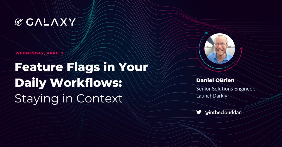 galaxyconf's tweet photo. There's a high cost associated with context switching. Hear from @InTheCloudDan, how developers can stay in context with @launchdarkly. https://t.co/FXtj0xKSdd https://t.co/KsppqurYxf