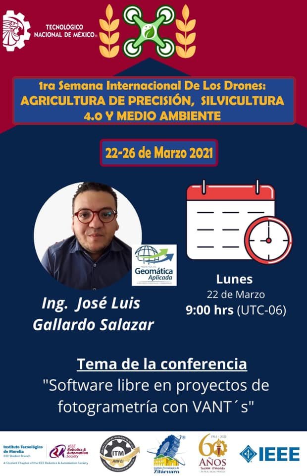 ulisesmartin's tweet photo. Jose Luis Gallardo en una conferencia sobre Software Libre Fotogramético y en específico platica sobre @OpenDroneMap @qgislatam @qgismexico 
https://t.co/Dt1AkqFuzb https://t.co/bWVkDy2lP0