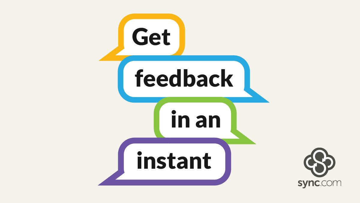 Sync's tweet photo. Gone are the days of sticky notes and switching platforms. With Sync's NEW file comments feature on links, you can enhance your workflows and get feedback faster, all in one place.
Learn how comments can get your team #inSync in this #FeatureFeature post: https://t.co/EyocECQ6L8 https://t.co/xmz769rqRi