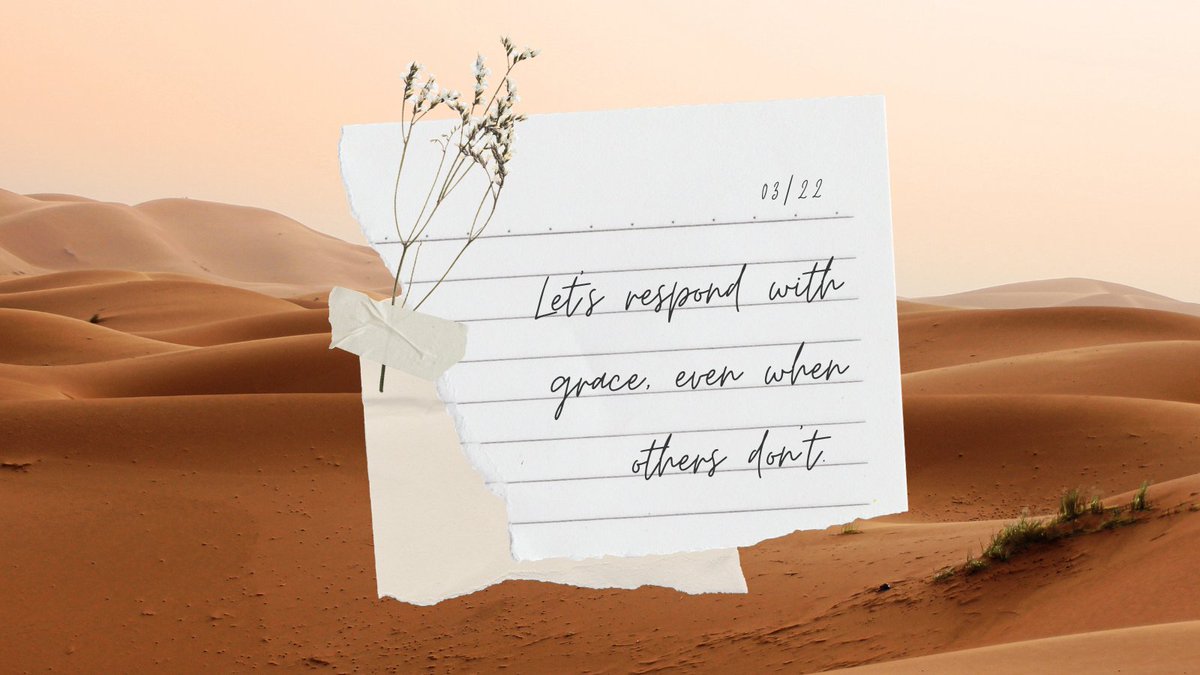 Even when others are not treating you fairly, respond with grace. #MondayMotivation