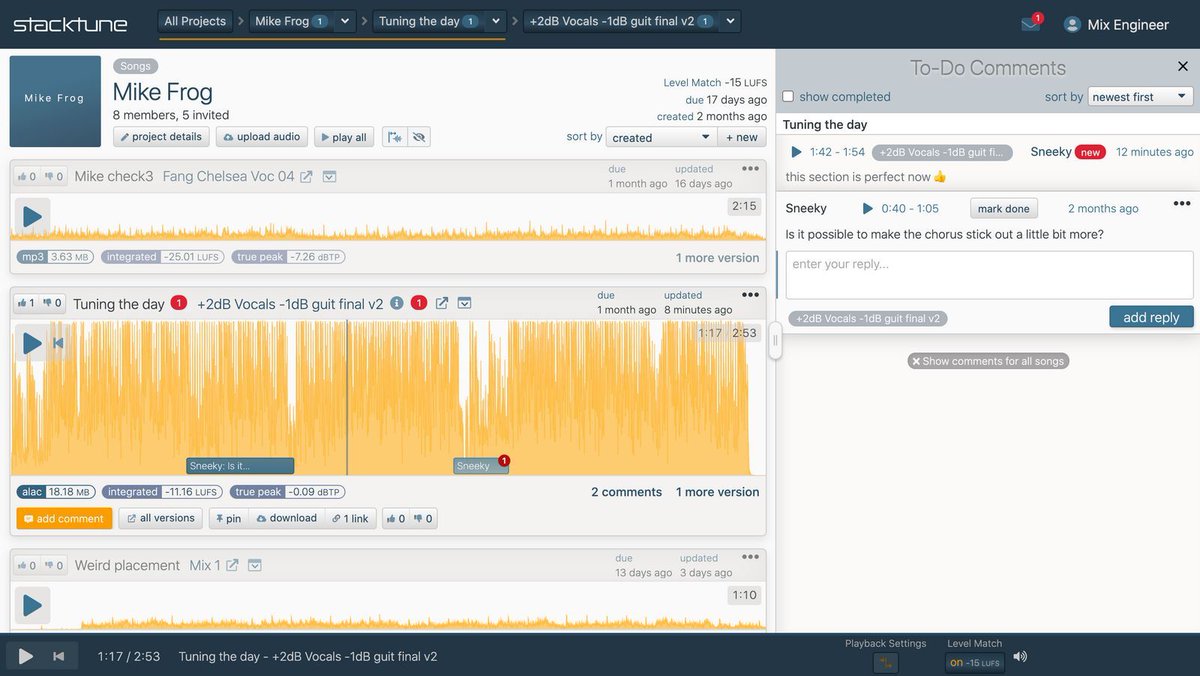 stacktune's tweet image. Stacktune 2.0 is out! Enjoy our fresh new user interface. Manage all user feedback on a single page. A new breadcrumbs-menu for quick navigation. Notification details. And lots of other delicious stuff. Take a look! #RecordingStudio #Audio #collaboration #MusicStudio #Mixing