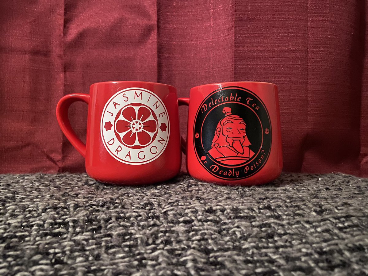 Wylde__Flower's tweet photo. Two Avatar themed mugs. If you would like a custom mug don’t message me! I usually charge $10. #avatar #avatarthelastairbender #avatarmug #irohmug #jasminedragon #delectableteaordeadlypoison #iroh #custom #custommug #vinyl #customvinyl #smallbusiness #cksmolcraft #cksmolcrafts https://t.co/ES1tZ16uD7