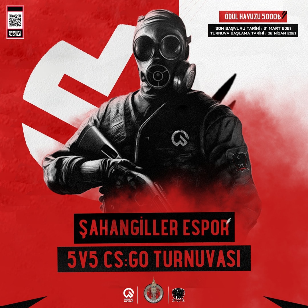 GaminityWorld's tweet photo. @sahangillerspor 5v5 CS:GO turnuvamızın kayıtları FACEIT üzerinden açıldı! 💥

Hemen takımınızla kaydolun:
🔗 https://t.co/KgeDKoH7DC https://t.co/EYlhmr13FK