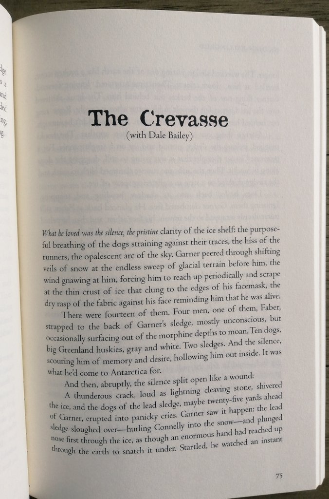 75. "The Crevasse" by  @NBallingrud with Dale Bailey from NORTH AMERICAN LAKE MONSTERS.