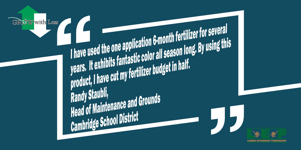 Single application fertilizer can work in any environment.   #LEP #GrowWithLess
ecgrowproturf.com/index.php/lep-…