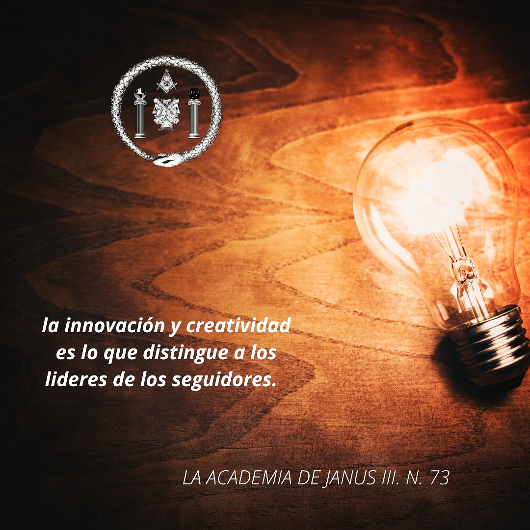 FundacionJanus's tweet photo. La #innovacion y la #creatividad es lo que #distingue a los #lideres de los #seguidores 

#buenasemana 
#BuenosDiasATodos
#masoneria 
#logia https://t.co/hbnBlNgJ5m