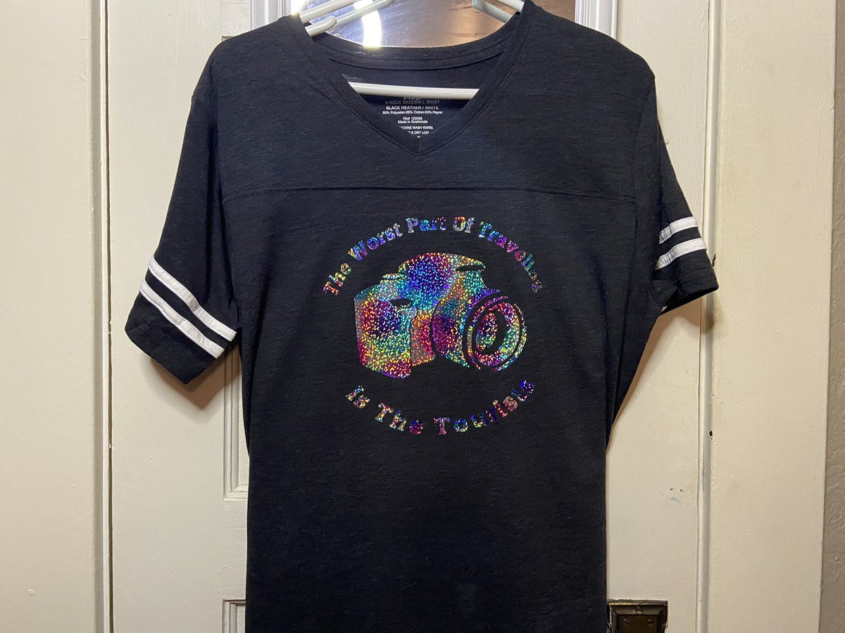 Wylde__Flower's tweet photo. “The Worst Part of Traveling is the Tourists...” If you’d like a custom t-shirt let me know! I usually charge $15 per shirt depending on design and material. #traveling #photography #tourist #tourism #custom #customtshirts #customvinyl #smallbusiness #cksmolcraft #cksmolcrafts https://t.co/yy31GGwc7a