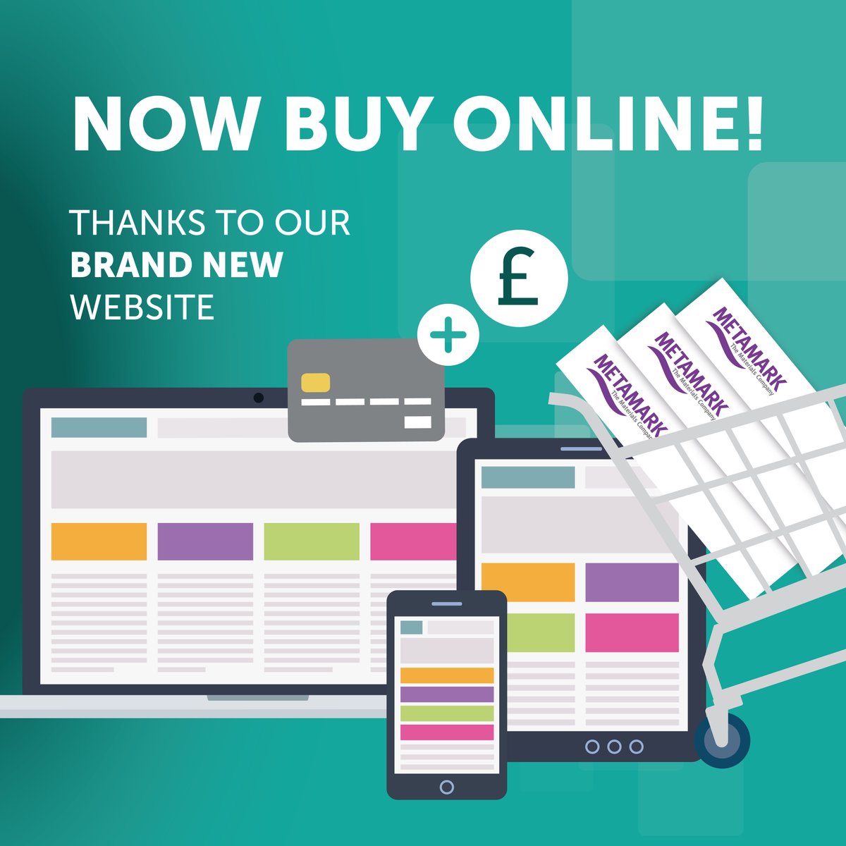 OUR NEW SITE IS LIVE! If you are in the UK, you can now buy your Metamark order directly online. Visit our new site here ow.ly/jISD50E5cZl #metamarkeverywhere #metamarkuk #newebsite #vinylmaterials #vinylwrapped #materialscompany