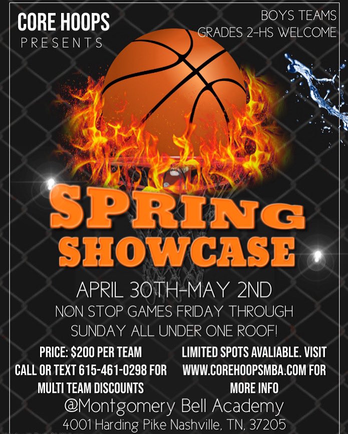 CoreHoops's tweet image. Spots are filling up fast for our inaugural tournament! Register today at  tourneymachine.com/public/mobile/…