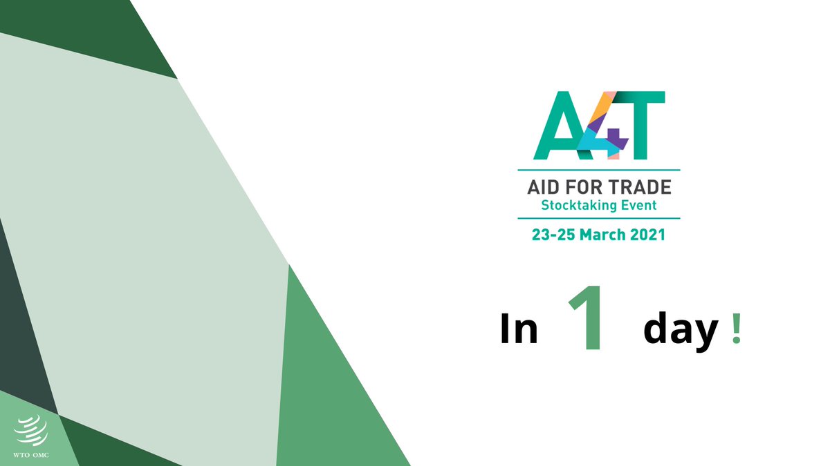wto's tweet photo. How to participate? 

👉 Click: https://t.co/UtaiDPQjsb
📝 Choose the sessions you are interested in and follow the registration links
☑️ Fill in the registration form and press "submit"
✉️ Check your emails to receive a link 

See you tomorrow!
#Aid4Trade https://t.co/JbCDWv12zT