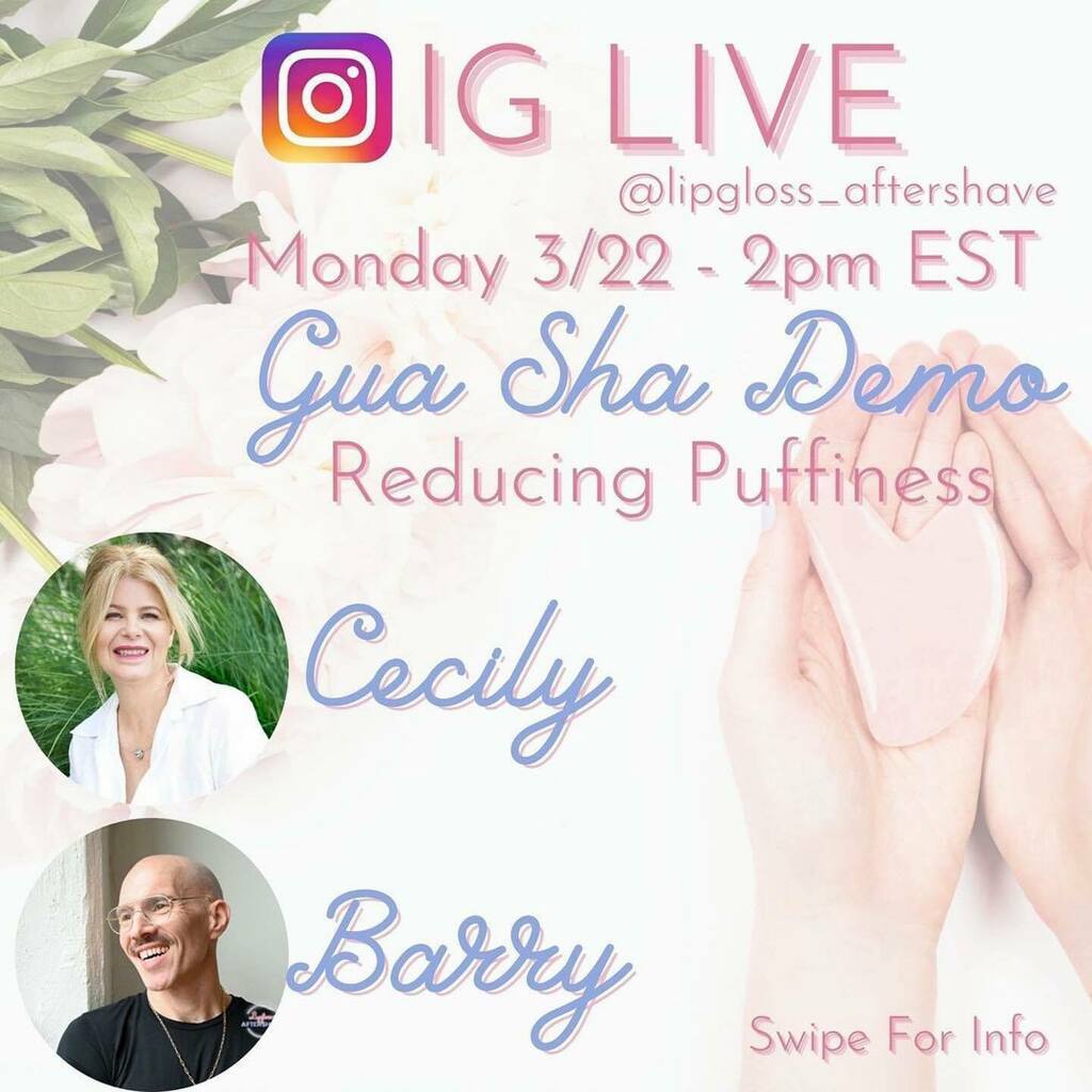 GlossAndShave's tweet photo. TODAY!!
・・・
Raffle Prize + Gua Sha Demo Alert!
Tap our stories today for more info! 

Cecily J Braden, Founder of CJB Beauty Secrets @cecilybraden joins us on Monday March 22nd at 2 PM EST. For Tips To Reducing Puffiness.

This topic is one of the ma… https://t.co/WpTnKjgil7 https://t.co/N4Gkb9BFCS