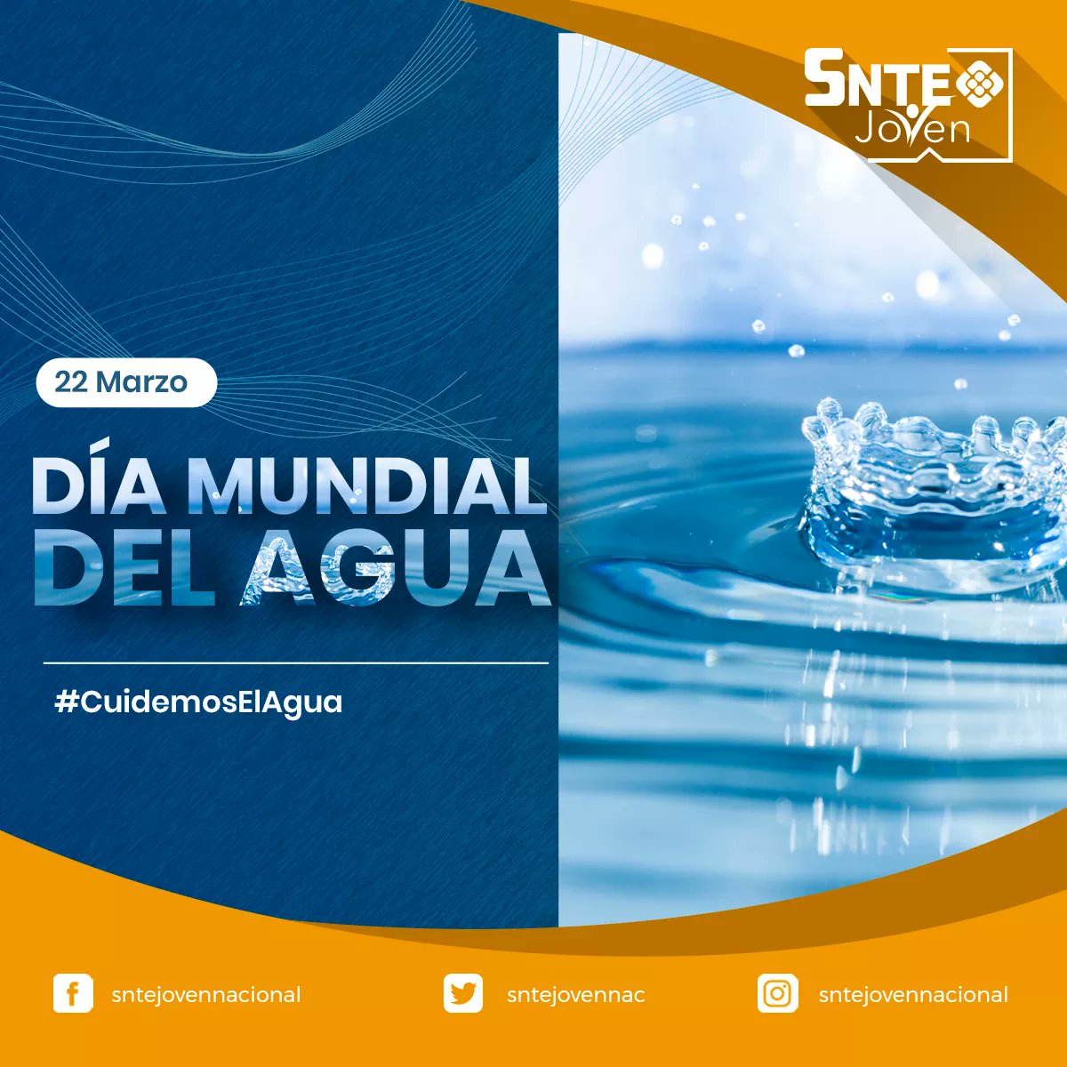 sntejovennac's tweet photo. #DíaMundialDelAgua

Cada 22 de marzo se promueve a nivel mundial crear conciencia sobre los problemas relacionados con el agua.

En México son 9 millones de habitantes (7.5%) carecen de agua potable y 10.4 millones de habitantes (8.6%) no cuentan con alcantarillado. https://t.co/caT4OC0hiE