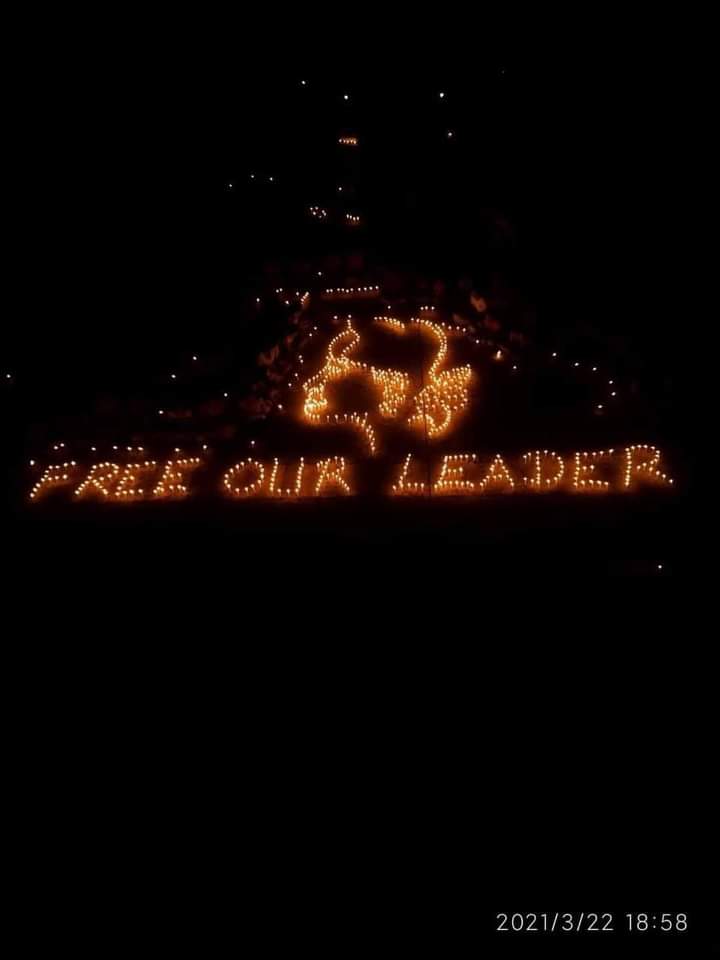 March 22 Night Strike against the military dictatorship in  
TatTu Village, Shwe Bo Township
STRENGTH OF UNITY
#WhatsHappeningInMyanmar
#Mar22Coup