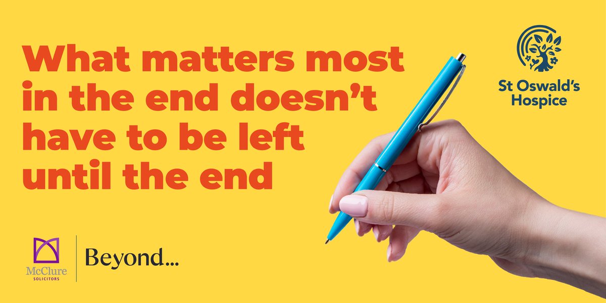 Take advantage of our free Wills services thanks to <a href="/McClureLegal/">McClure Solicitors</a> &amp; <a href="/BeyondLifeUK/">Beyond</a> &amp; you could protect your family’s future. 

Your Will can be made from the comfort of your own home, online or by telephone or video call. Visit stoswaldsuk.org/free-wills to find out more.