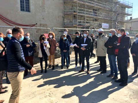 AlainPichon86's tweet photo. 🏰 Visite du chantier de l'@HistorialPoitou dans l'enceinte du château de @MontsSurGuesnes avec  @brunobelin. Un projet culturel, touristique, pédagogique et ludique pour raconter l'histoire de notre @departement86.
Ouverture Mai 2022. #poitou https://t.co/K5dvtFMQtH