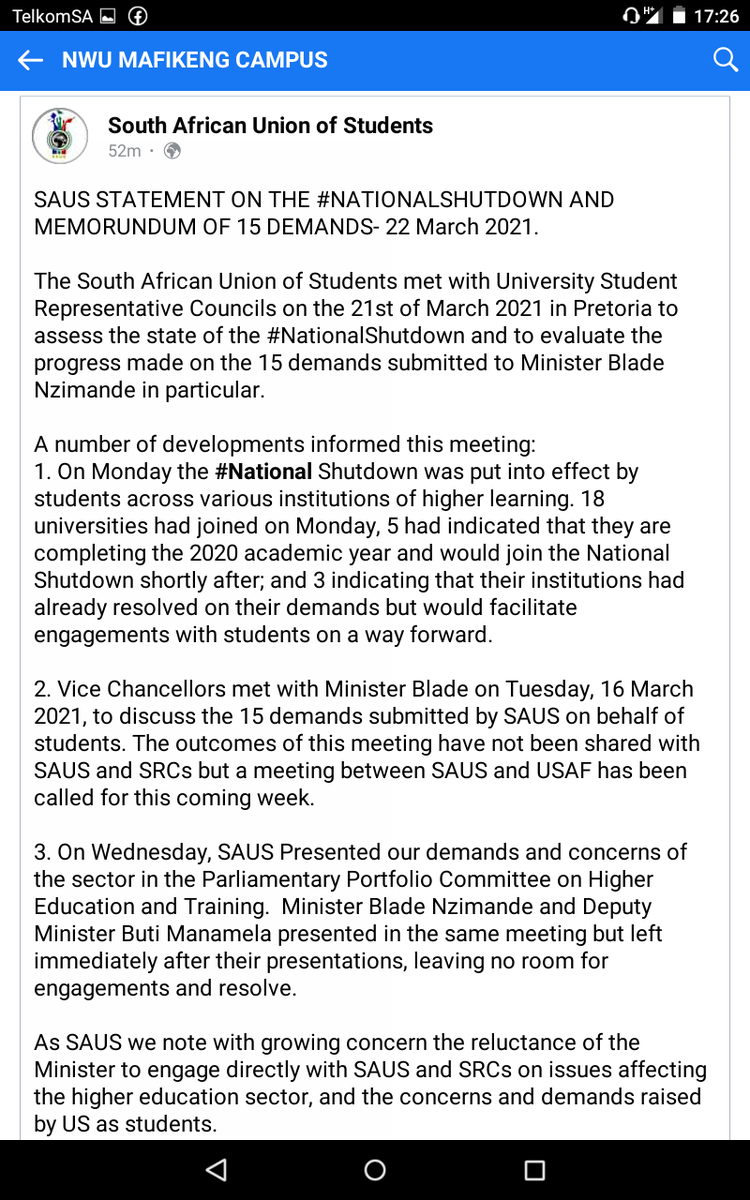 EFFSC_NWUMaf's tweet photo. Blade Nzimande is very arrogant!!! Mayihlome ihlasele!! ✊✊ https://t.co/XH8wHgSs3I