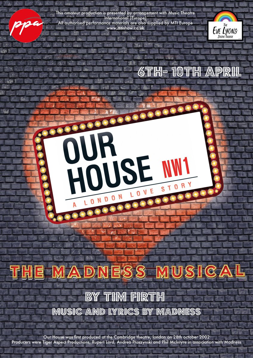 Ppa Mt3 21 Our House Cast Announcements Casey Cast Performances 6th April 7pm 8th April 7pm 10th April 2 30pm Camden Cast Performances 7th April 7pm 9th April 7pm 10th April