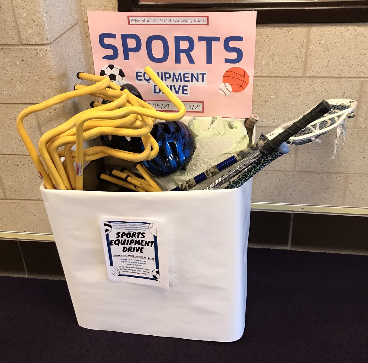 Thanks <a href="/LancerNation01/">Lancer Nation</a> for supporting the Student Athlete Advisory Boards first community service project. It’s a great start, keep it coming! <a href="/WPS_CT/">Waterford Schools</a>