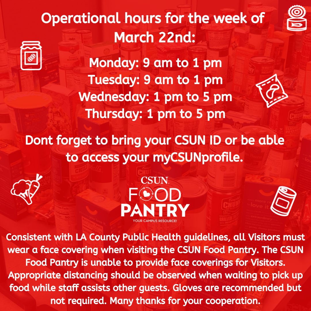 Hey Matadors!🙋

We are gonna be operational this week on Monday and Tuesday from 9 am to 1 pm and Wednesday and Thursday from 1 pm to 5pm!☺️

Keep following us on social media for more updates🖥️📱