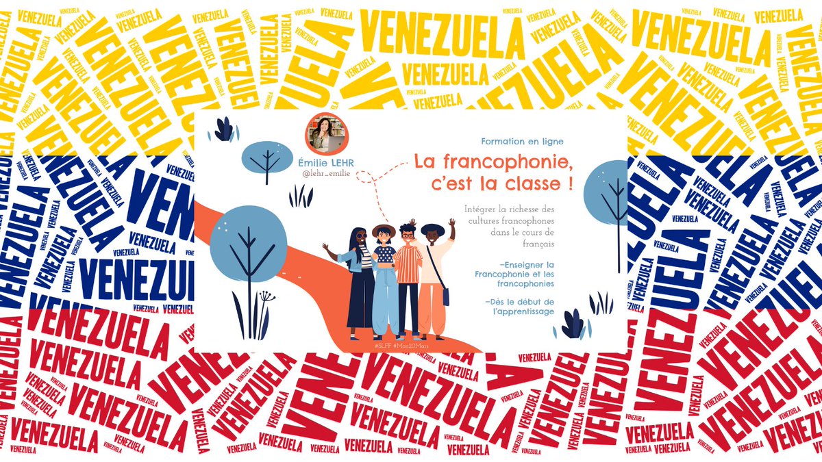 lehr_emilie's tweet photo. - Intégrer la diversité des cultures francophones dans les classes de français du Venezuela -
Mon voyage d'aujourd'hui
21h Paris / 16h Caracas !
#SLFF #francophonie #Mon20Mars
#FLE #MFL #formationfle https://t.co/WPmzE5TJ3P