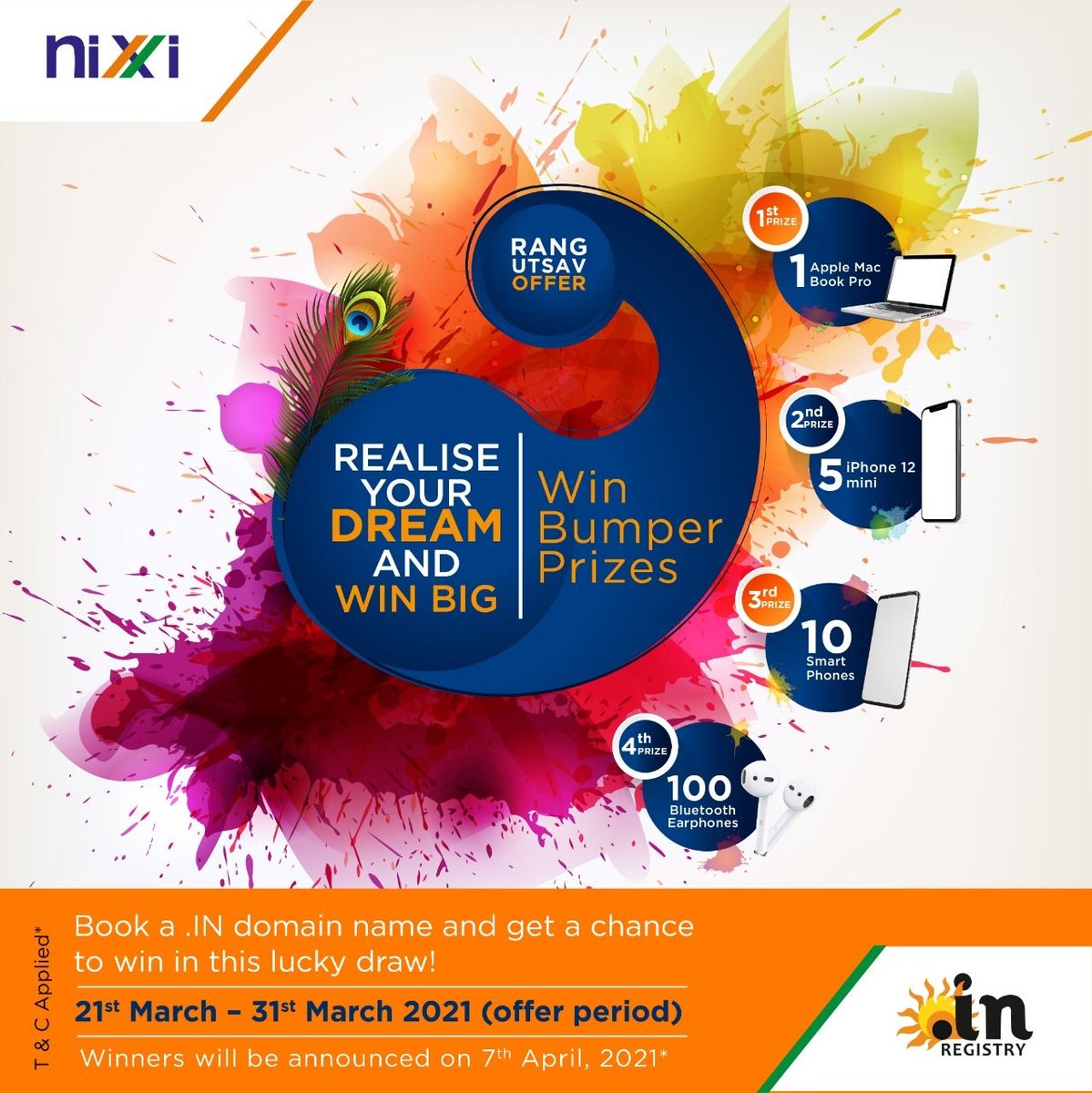 dnproperty's tweet image. NIXI register you .in. #Domains