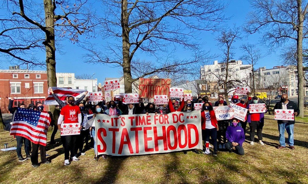 CMLewisGeorgeW4's tweet photo. If your argument against #DCStatehood is that DC residents opt into living in the District then you are erasing the hundreds of thousands of people who are born in DC and stay here for their entire life.

DC is our home, and we deserve full equality. https://t.co/UGiJ0H8raX
