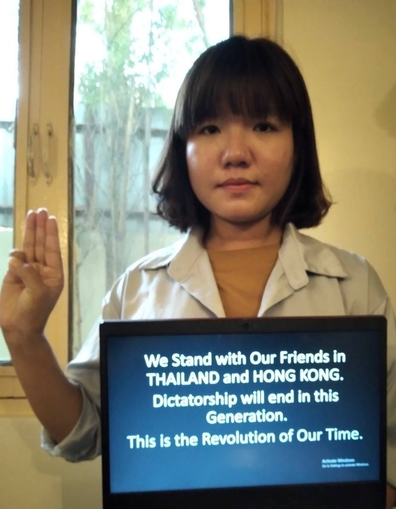 EithinzarMM's tweet photo. Youth activists in #HongKong and #Thailand have been fighting respectively against the political and economic domination of Chinese govt, and against the Thai military junta and the monarchy system. They have also been supporting in our fight against #Myanmar military #SAC. https://t.co/zG0b1AKyk1
