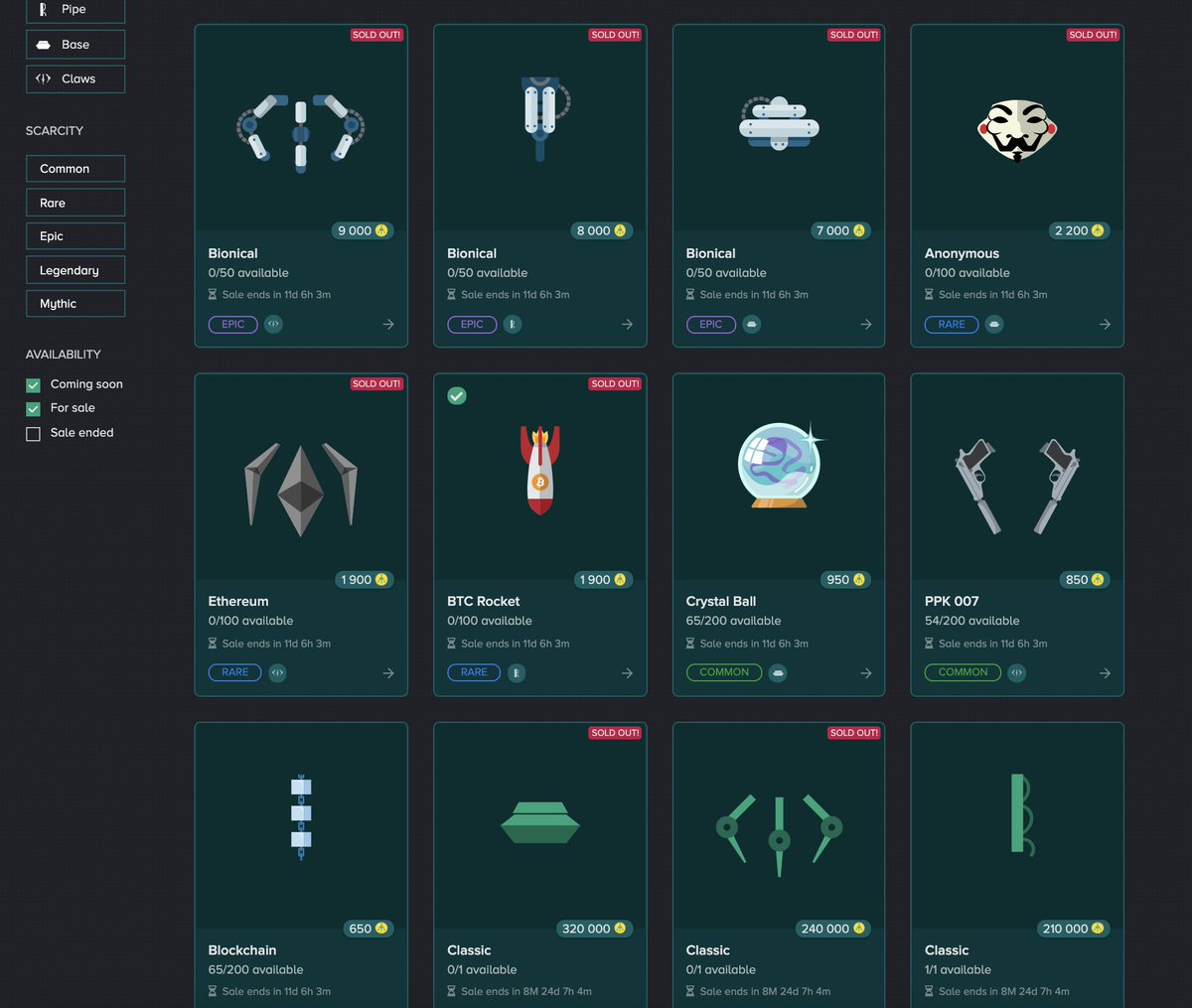 CryptoGodar's tweet photo. @CryptoPickHQ Community Drop update:
✅90% of the supply is gone
✅2.5M+ Pickies spent worth 25,000$
✅6/9 skins are sold out
👉https://t.co/YAOZACLGIC
#Play2Earn #PredictDiscoverEarn #NFTs https://t.co/wMtVI9H1qr