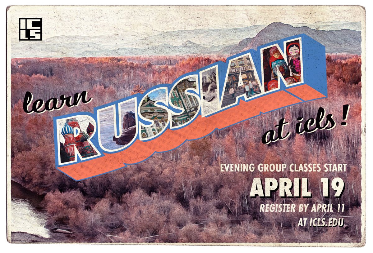 icls's tweet image. Have you registered for a Russian evening group class yet? Time is running out! Reserve your spot by April 11 and improve your skills from anywhere. Classes start April 19! Register here: ow.ly/QzZH50DWq8o

#russian #learnrussian #russianclass