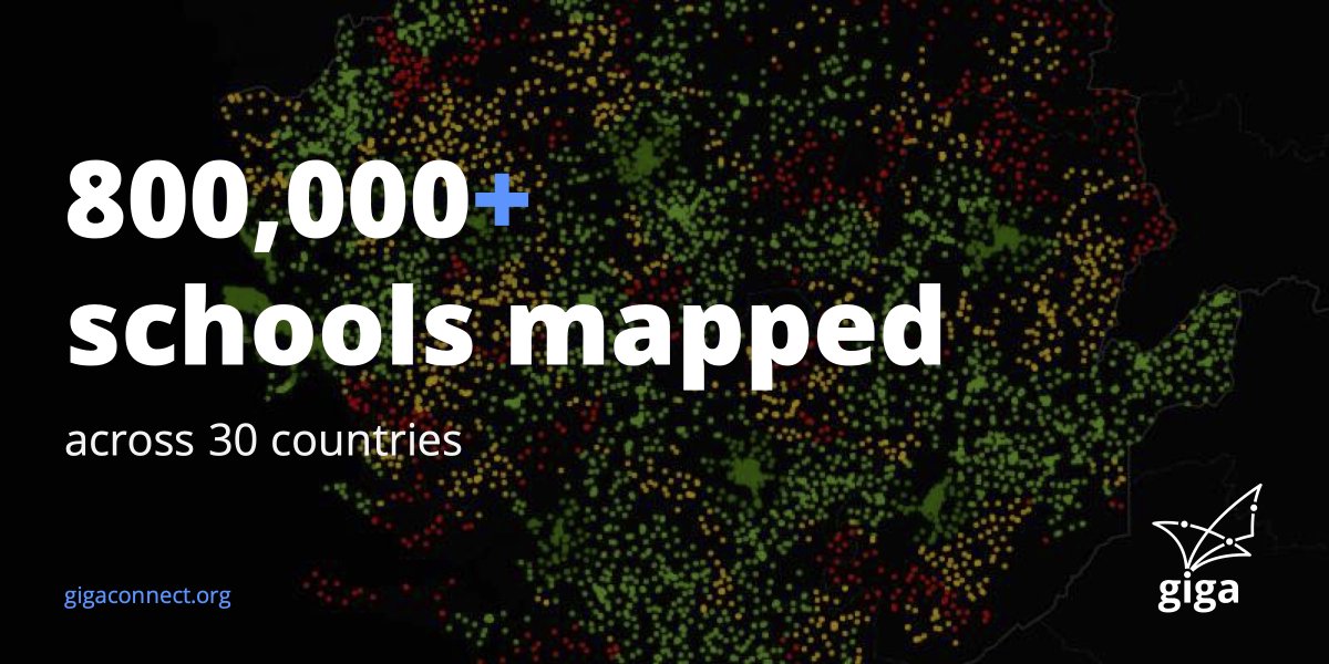 We’re mapping real-time connectivity of every school in the world to serve as a foundation to work with govts and service providers, enabling planning and monitoring. <a href="/ProCoWorld/">Project Connect</a> 

Read our Impact Outlook and connect the dots with us: gigaconnect.org/connecting-the…