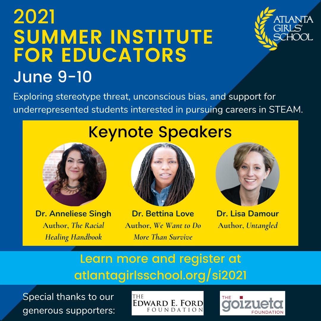 Join educators from across the nation on June 9 &amp; 10 as we explore stereotype threat, unconscious bias, and gain training to support underrepresented students interested in pursuing careers in STEAM.
  #DEI #culturallyresponsiveteaching #STEAM #girlsinstem