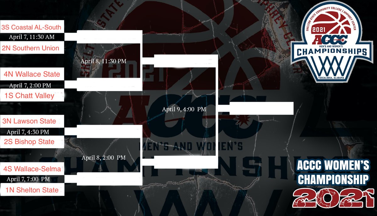 acccathletics's tweet photo. The stage is set for the 2021 @acccathletics Men's and Women's Basketball Tournament. We can't wait for #Aprilmania. #Road2Hutch #Road2Lubbock 🏀🏆
📅April 6-9
🗺️Tuscaloosa, AL
📍Shelton State Community College
⌚️All game times are central time
More specific details to follow. https://t.co/6OaxGJ6NMD