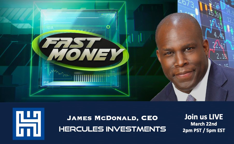 Join us on CNBC's Fast Money TODAY at 2pm PST/ 5pm EST! Don't miss out!

#cnbc #fastmoney #herculesinvestments #jamesmcdonald