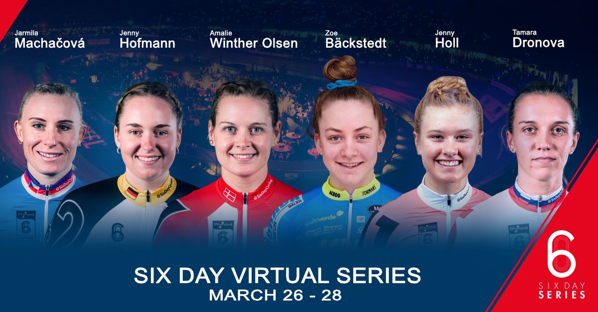 You would feel the 🔥 (even virtually) with our Elite Women racing happening this weekend, 3/26-27 15:00GMT &amp; 3/28 15:00BST on FB@sixdaycycling! 
<a href="/awinthero/">Amalie W. Olsen</a> #JarmilaMachačová @JennyHofmann97 @Jenny_Holl #TamaraDronova <a href="/Backstedt_Zoe/">Zoe Backstedt</a>
#cycling #fitness #bkooler #girlpower #sixday