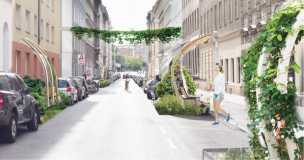 grueneleo's tweet photo. Die #Rembrandtstraße ist eine echte #Hitzeinsel in der #Leopoldstadt. Wir schlagen vor, dass @ullisima das Projekt der Grünen Bezirksvorsteherin #Lichtenegger umsetzt. #cooleStraße #rausausdemAsphalt @bernhard_seitz #Klimakrise https://t.co/nDkF0OfUjg