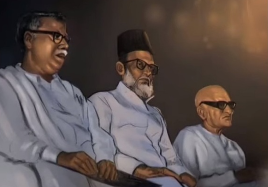 indscribe's tweet photo. CN Annadurai, Quaid-e-Millat Muhammad Ismail and C Rajagopalachari in one frame. 
#MadrasPresidency #MadrasState #TamilNadu # https://t.co/9iAANL971k