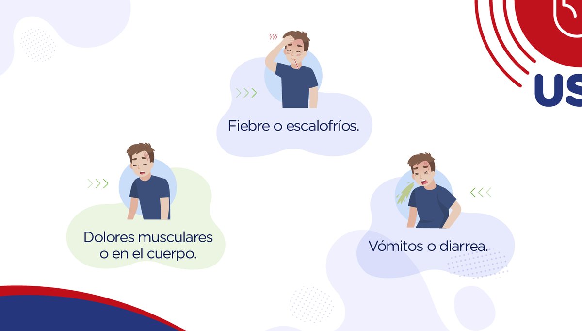 AlertaUsil's tweet photo. Si tienes uno de estos síntomas no esperes a desarrollar la enfermedad y acude rápidamente a un centro de salud. 🙌
#AlertaUSIL #UnaSeñalATiempo https://t.co/7q8Mhcvn21