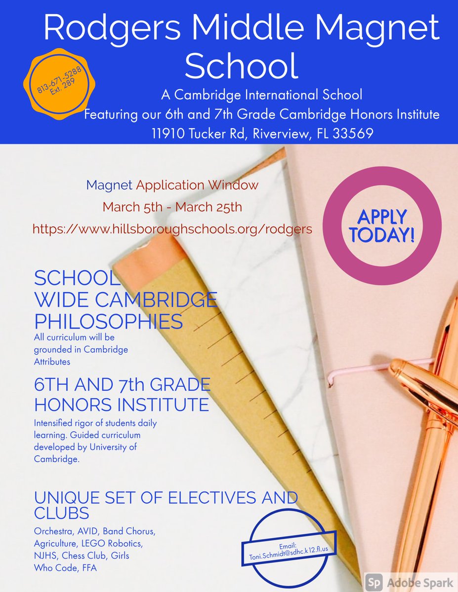 Rodgers Middle Magnet School tweet media