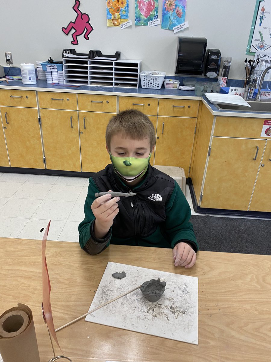 MiragliuoloArt's tweet photo. @Kingswoodbuzz we were practicing some clay techniques today before we open our clay studio! #TAB #TABChoice #ChoiceBasedArt #clay #TheirWorkNotMine https://t.co/O62LdYbbMw