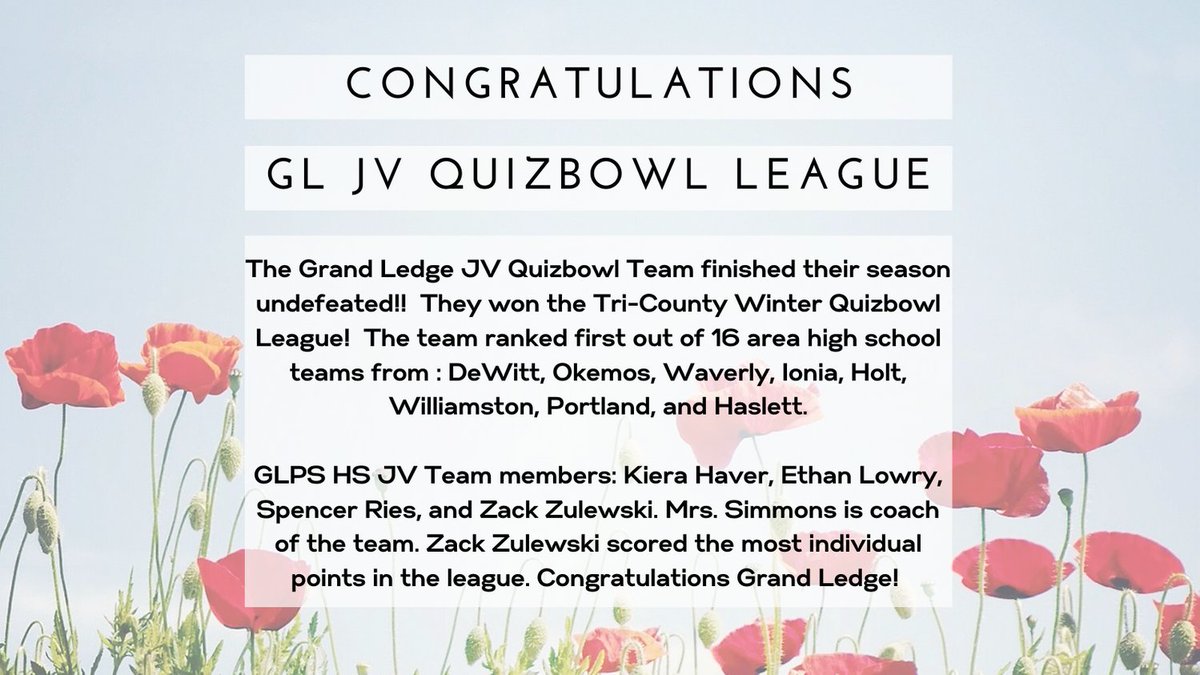GrandLedgeHS's tweet photo. https://t.co/KFuxV769bY