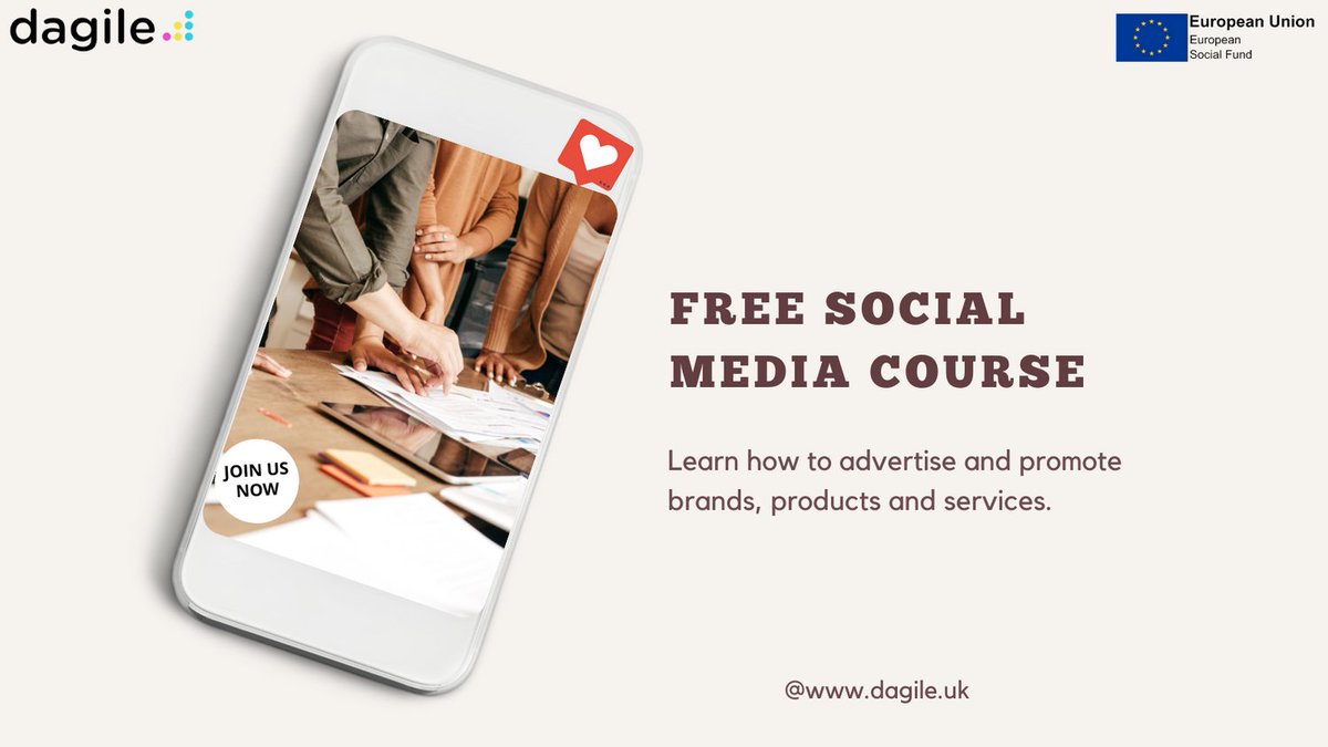 DagileUk's tweet photo. FREE ACCREDITED SOCIAL MEDIA COURSE!

Join our free courses and grow your online presence and #digitalmarketing skills.

Please click the link below to register
https://t.co/WUAVQ8t7UW

#kickstartprogram #helptogrow #digitalskillsgap #london #digital https://t.co/WfdpEmgtOq