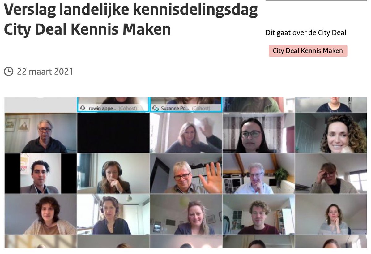 CityDealKM's tweet photo. Het verslag van de online @CityDealKM dag van 12 maart staat online, incl PPT presentaties en reacties van aanwezigen. Dank @AgendaStad @AmplifyEvent voor de perfect gehoste dag! https://t.co/Ohd0husVZV https://t.co/Wf6yGngziL