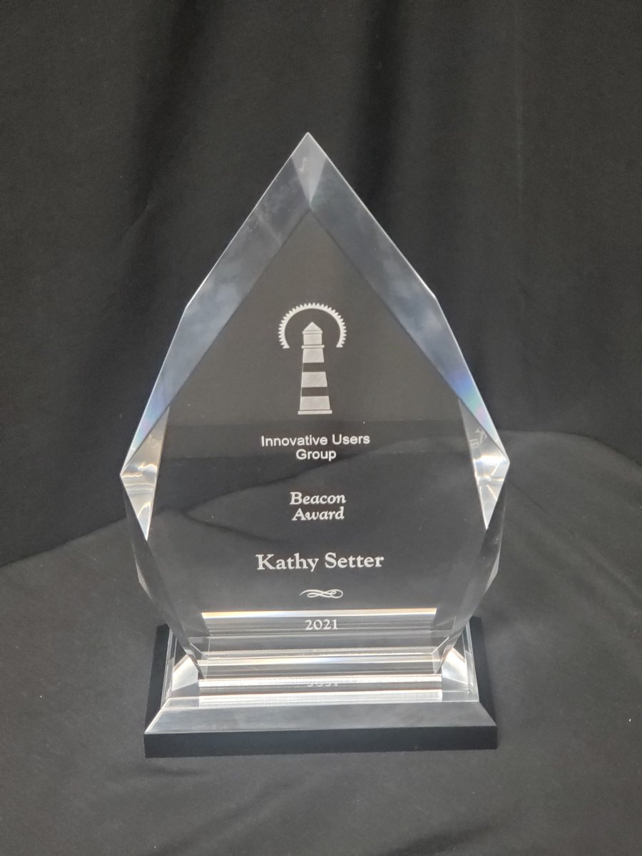 Congratulations to Kathy Setter, IUG 2021 Beacon Award winner!!! #IUG2021
